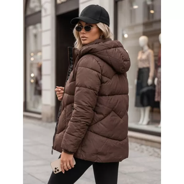  Női kabát DSTREET TY5752 BARNA 