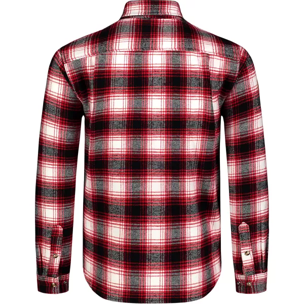  Férfi flanel ing NORDBLANC MOOR NBSSM8368 PIROS 