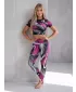 Női prémium hosszú leggings (új méretek) ALTISPORT VOJ/ALW001LEG05 FEKETE/RÓZSASZÍN