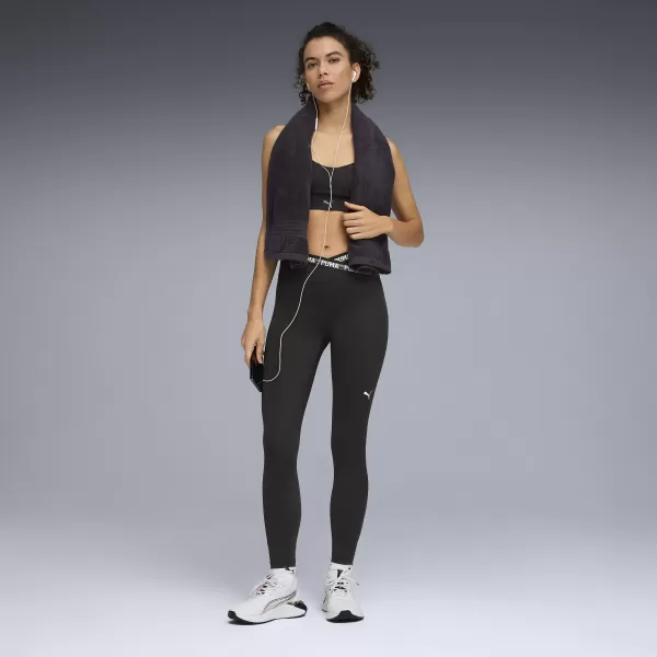  Női leggings PUMA W STRONG CROSS FRONT TIGHT - HW 7/8 52849801 PUMA FEKETE 