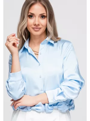 Női ing OMBRE OW-SH-E0059 KÉK