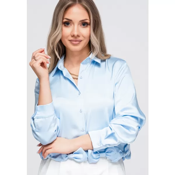  Női ing OMBRE OW-SH-E0059 KÉK 