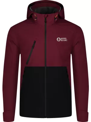 Férfi vízálló kabát NORDBLANC OVERLOOK NBSSM8315 BURGUNDIA