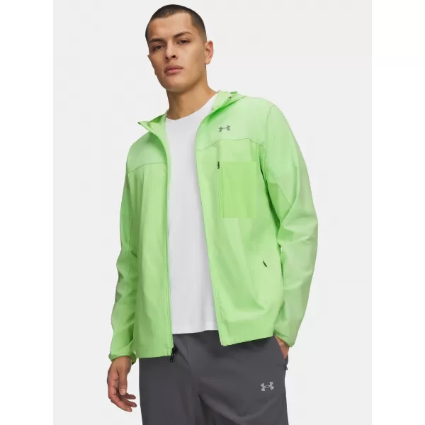  Férfi dzseki UNDER ARMOUR VELOCITI PRO STORM JACKET 6005897-712 ZÖLD 