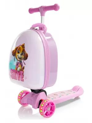 Gyermek bőrönd HEYS TURBO TOTS SCOOTER 16427 MANCS JÁRŐR RÓZSASZÍN