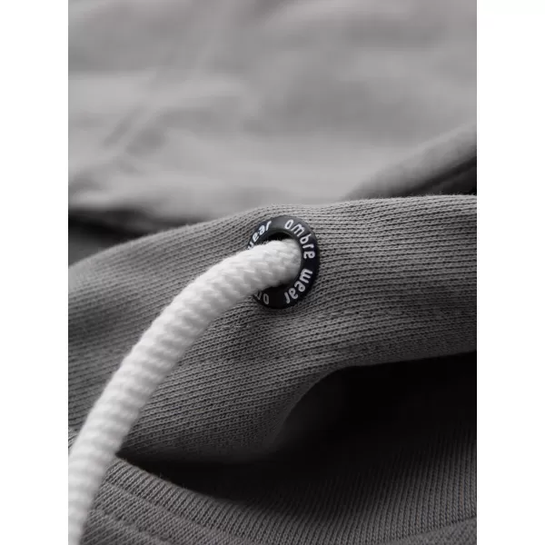  Férfi pulóver OMBRE OM-SSBZ-0272 SZÜRKE 