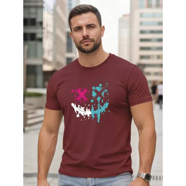  Férfi póló DSTREET NX5100R-BU BURGUNDIA 
