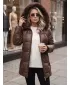 Női kabát DSTREET TY5757 BARNA
