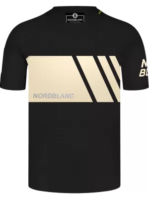 Funkcionális férfi kerékpáros póló NORDBLANC MUD NBSMF8083 FEKETE