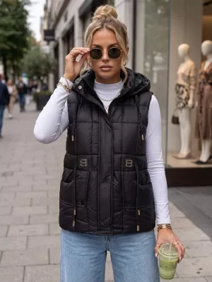 Női mellény DSTREET TY5973 FEKETE