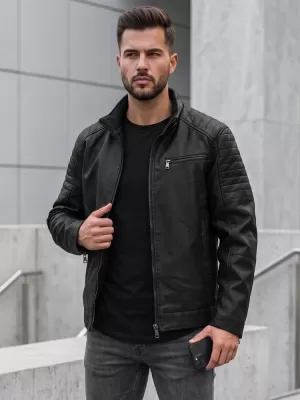 Férfi dzseki DSTREET TX5143 FEKETE