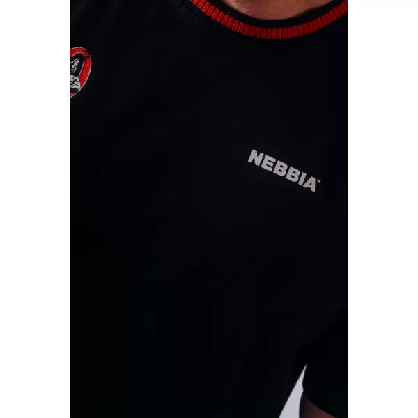  Férfi pólók NEBBIA OLYMPIA MUSCLE COVER 942 FEKETE 