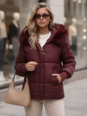 Női kabát DSTREET TY6003 BURGUNDIA