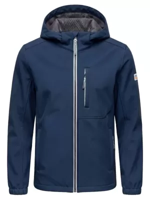 Férfi softshell kabát OMBRE C581 SÖTÉTKÉK