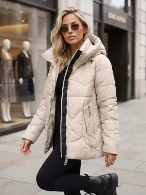 Női kabát DSTREET TY5937 BÉZS