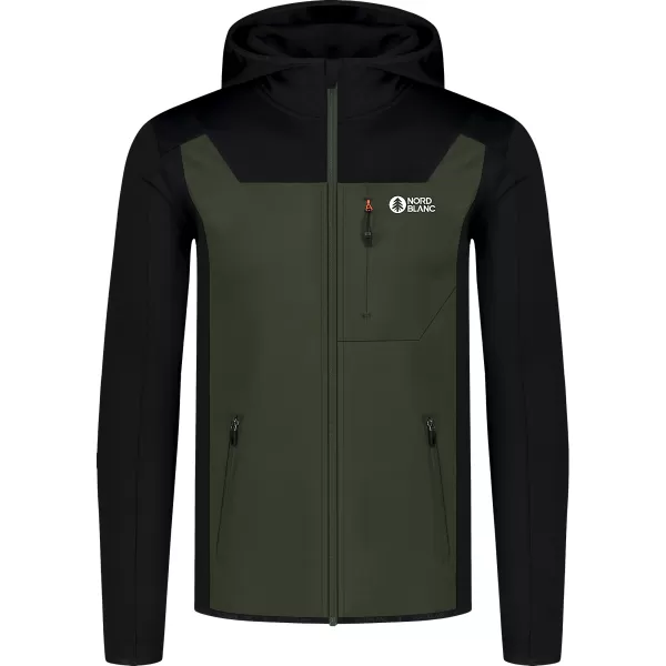  Férfi powerfleece pulóver NORDBLANC SPRAWL NBSFM8333 ZÖLD 