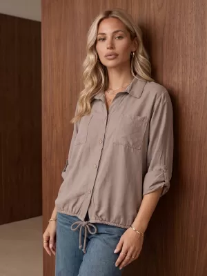 Női ing DSTREET DY0507 FANGO