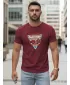 Férfi póló DSTREET NX5093R-BU BURGUNDIA