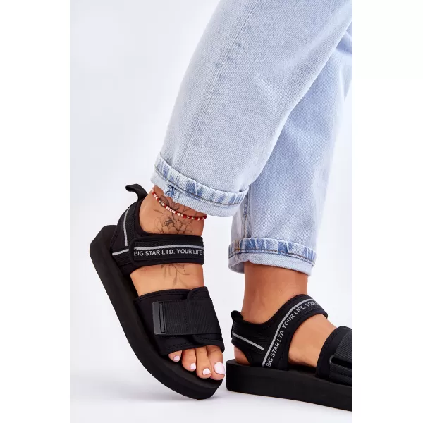  Női szandál BIG STAR SHOES LL274784 FEKETE 