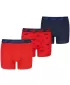 Gyermek boxerek PUMA ELEMENTS BOYS LOGO PRINT BOXERS 3P 93896803 VÖRÖS / SÖTÉTKÉK