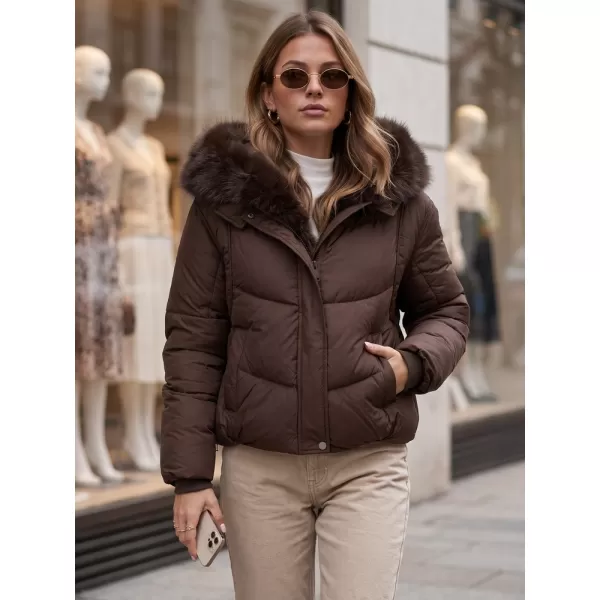  Női kabát DSTREET TY5983 BARNA 