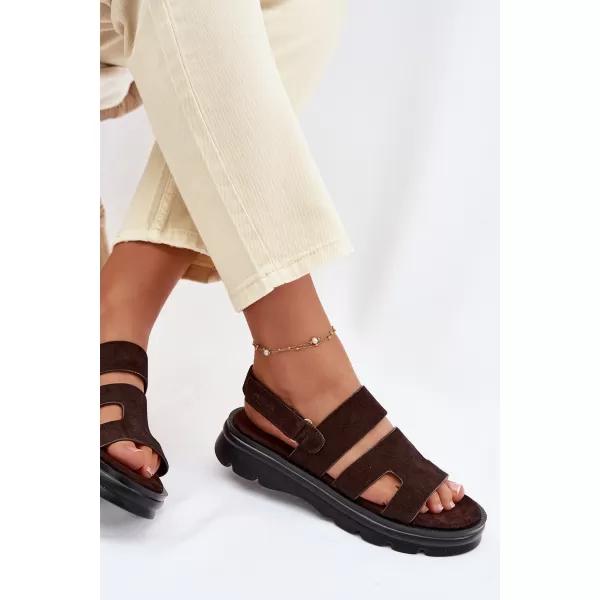  Női szandál BIG STAR SHOES TT274483 BARNA/BÉZS 