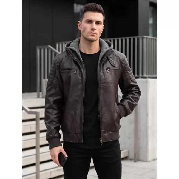  Férfi dzseki DSTREET TX5136 BARNA 
