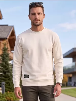 Férfi pulóver ALTISPORT NP/ALMST43001 TERMÉSZETES