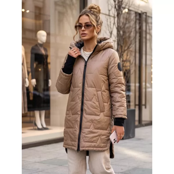  Női kabát DSTREET TY5791 BÉZS 