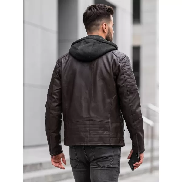  Férfi dzseki DSTREET TX5142 BARNA 