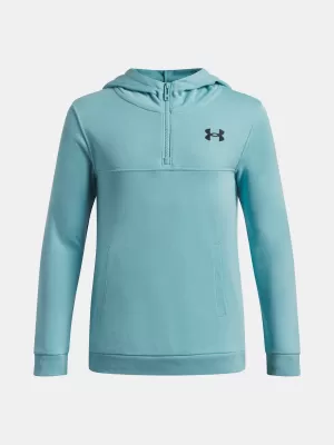 Fiú pulóver UNDER ARMOUR RIVAL LW 1/4 ZIP HOODIE 6009316-425 KÉK