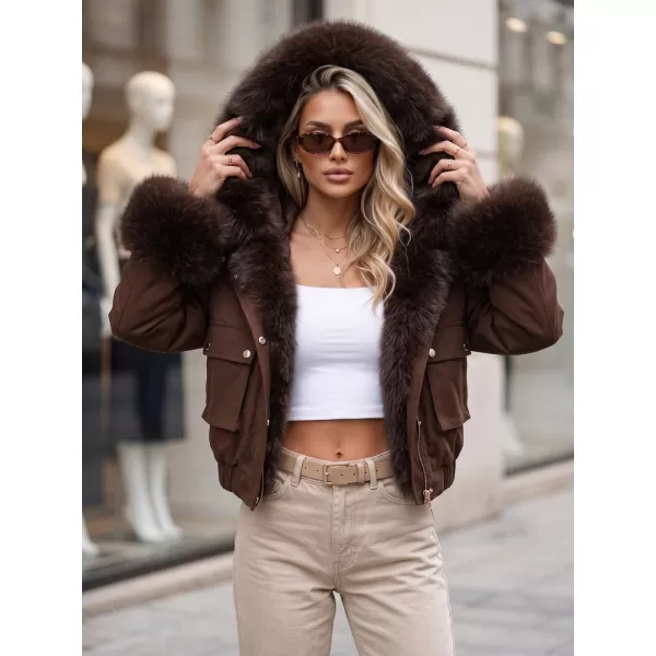  Női kabát DSTREET TY5834 BARNA 