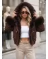 Női kabát DSTREET TY5834 BARNA