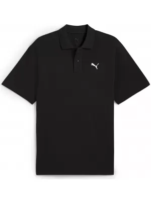 Férfi póló gallérral PUMA WARDROBE ESS PIQUE RELAXED POLO 62965701 PUMA FEKETE