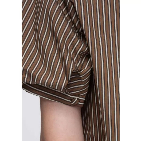  Női ing OMBRE OW-SH-E0067 BARNA 