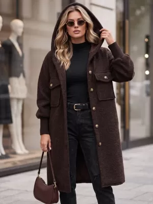 Női kabát DSTREET NY0797 BARNA