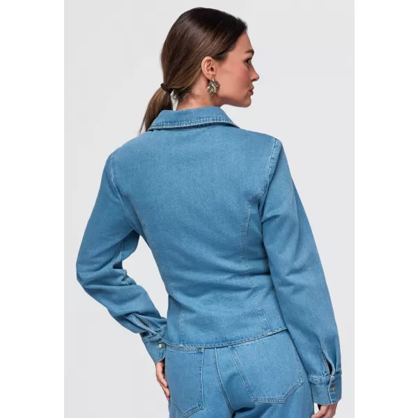  Női ing OMBRE OW-SH-E0070 KÉK 