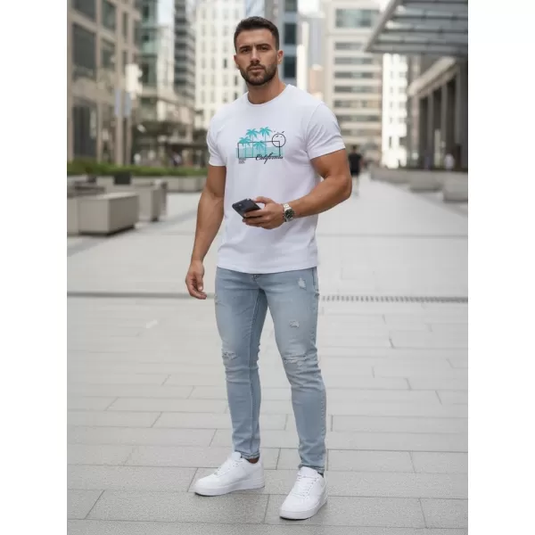  Férfi póló DSTREET NX5020R FEHÉR 