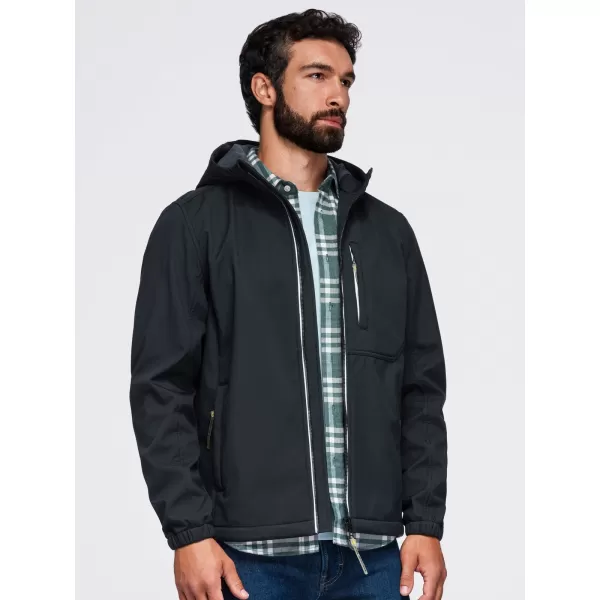  Férfi softshell kabát OMBRE OM-JANP-0292 FEKETE 