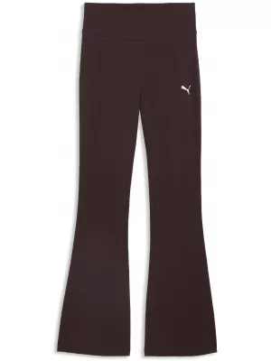 Női leggings PUMA ESS HIGH-WAIST FLARED LEGGINGS 63154233 CSOKOLÁDÉ FONDÜ