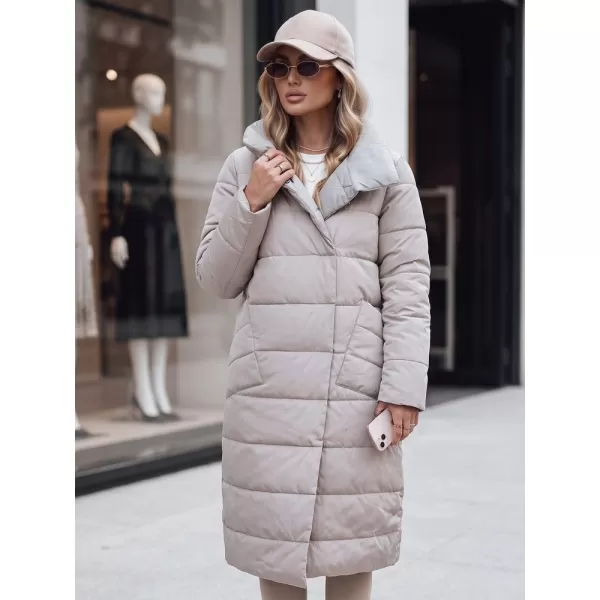  Női kabát DSTREET TY5485 BÉZS 