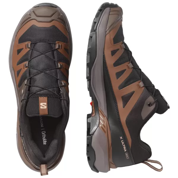  Férfi cipők SALOMON X ULTRA 360 GORE-TEX L45473300 FEKETE/SÖTÉT SIRÁLY SZÜRKE/SÖTÉT FÖLD 