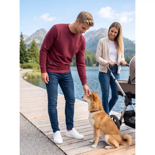  Férfi pulóver ALTISPORT NP/ALMST43001 BURGUNDIA 
