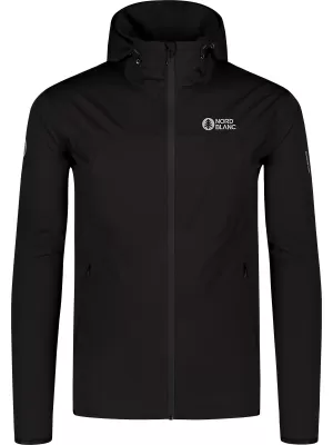 Férfi vízálló softshell kabát NORDBLANC EXPEDITIOUS NBSSM8323 FEKETE