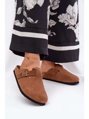 Női papucs BIG STAR SHOES RR274A387 BARNA/BÉZS
