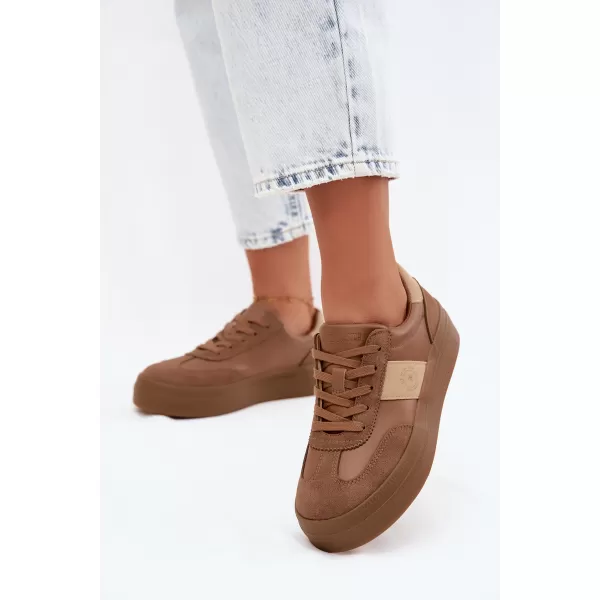  Női tornacipő BIG STAR SHOES UU274015 BARNA/BÉZS 