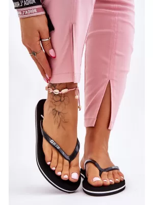 Női papucs BIG STAR SHOES LL274761 FEKETE