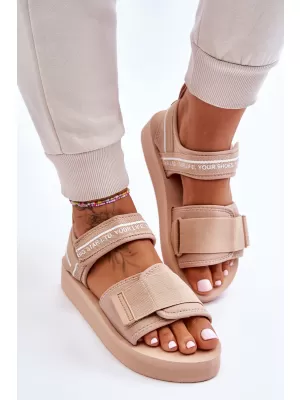 Női szandál BIG STAR SHOES LL274787 BÉZS