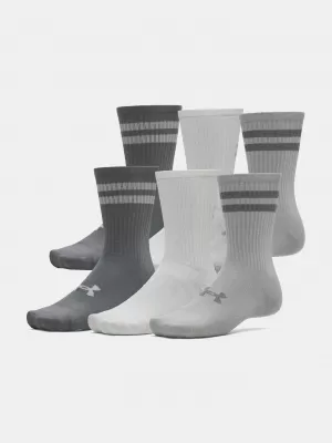 Zokni UNDER ARMOUR ESSENTIAL 6PK CREW 1387058-069 SZÜRKE