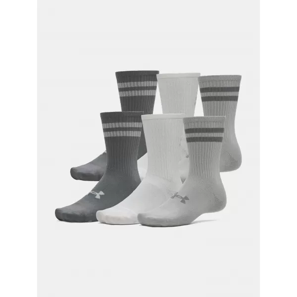  Zokni UNDER ARMOUR ESSENTIAL 6PK CREW 1387058-069 SZÜRKE 